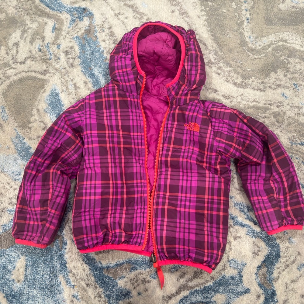 The North Face Girls Reversible Hooded Jacket Size 4T